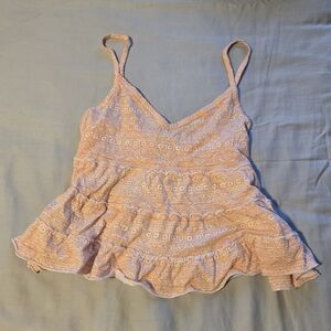 AE Peach Patterned Camisole Top